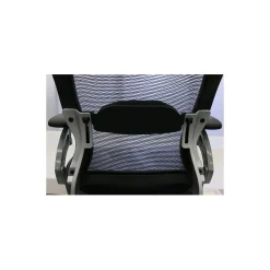 Space Mesh Mid-Back Ergonomic Chair with Leather Seat