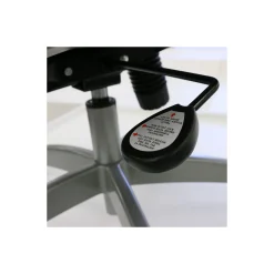 Space Mesh Mid-Back Ergonomic Chair with Leather Seat