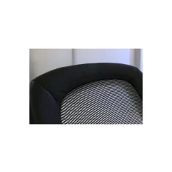 Space Mesh Mid-Back Ergonomic Chair with Leather Seat