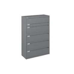 Spectrum Five Drawer Lateral File Cabinet - 42"W