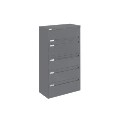 Spectrum Five Drawer Lateral File with Counterweight - 36"W