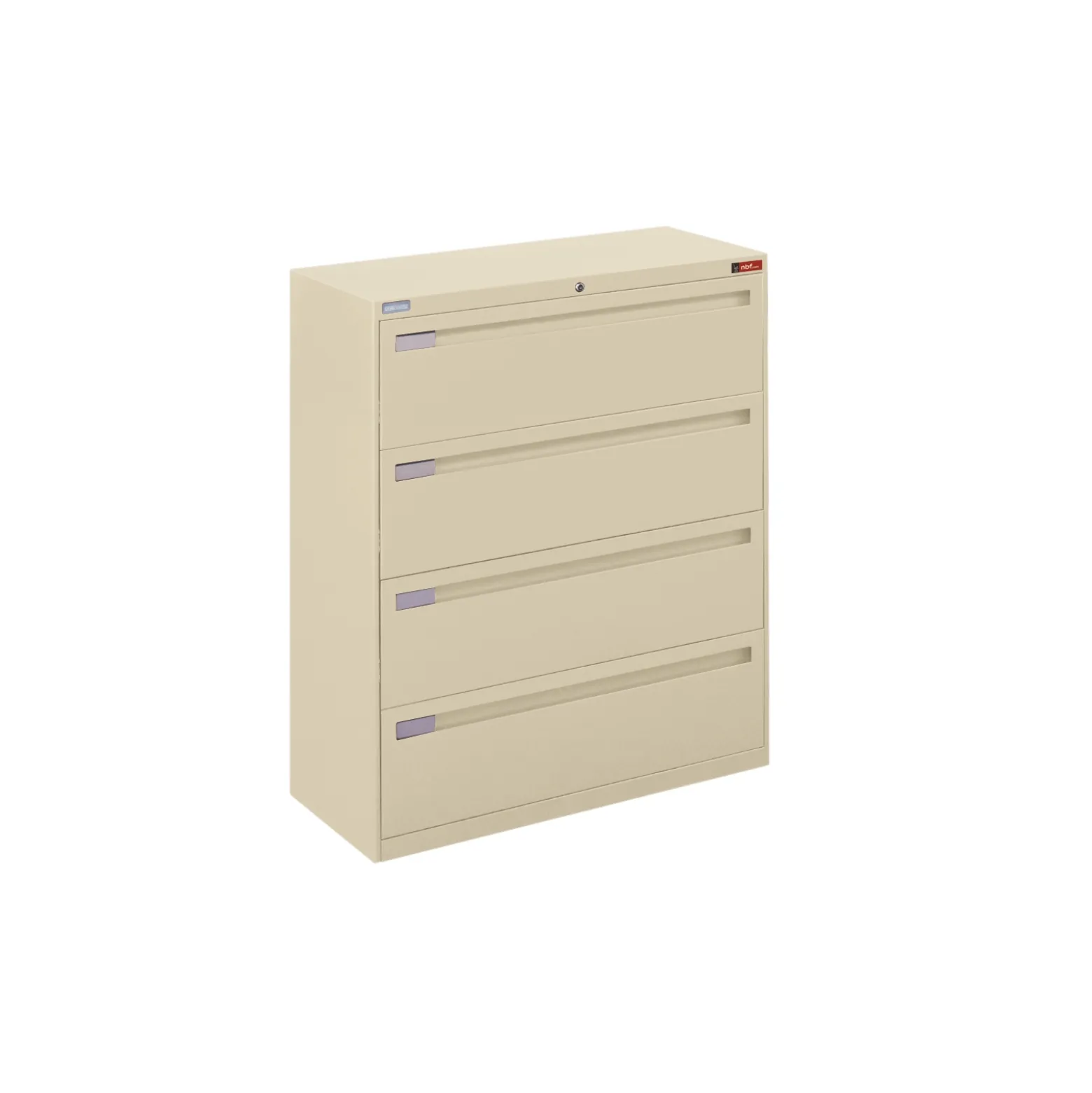 Spectrum Four Drawer Lateral File with Counterweight - 42"W