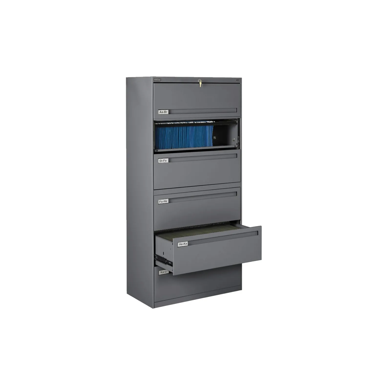 Spectrum Six Drawer Lateral File - 36"W