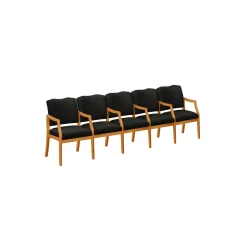 Spencer Five Seater with Center Arms in Print Fabric or Vinyl