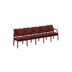 Spencer Five Seater with Center Arms in Print Fabric or Vinyl