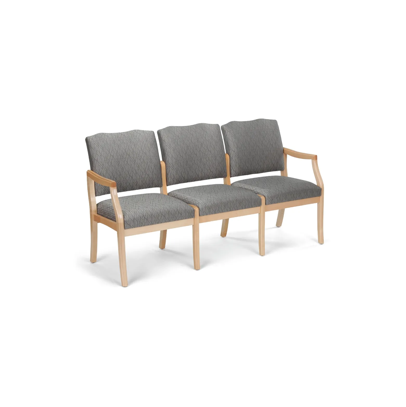 Spencer Three Seater Fabric/Vinyl Sofa