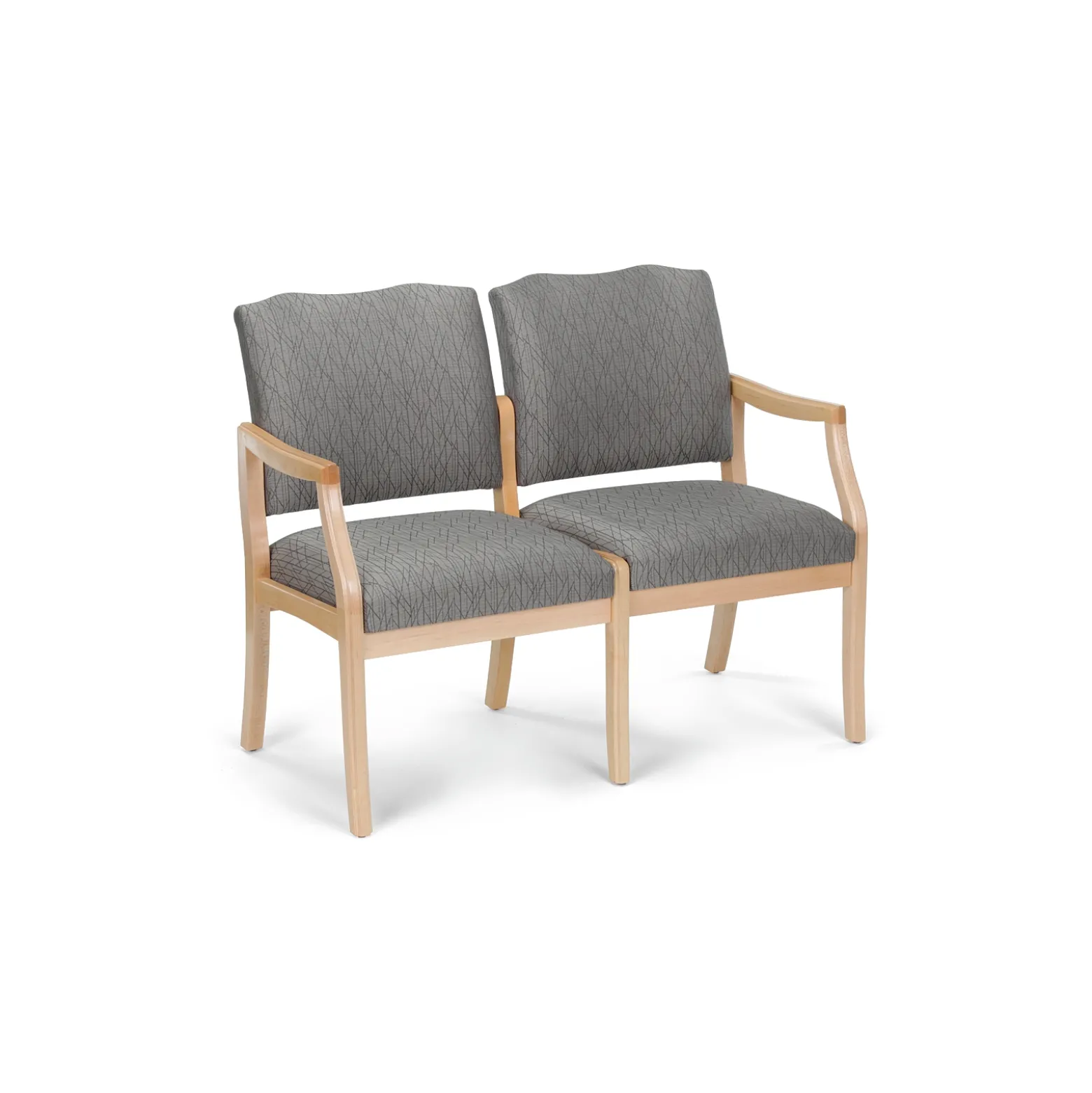 Spencer Two Seater Fabric/Vinyl Sofa