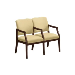 Spencer Two Seater with Center Arm in Print Fabric or Vinyl