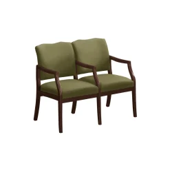 Spencer Two Seater with Center Arm in Print Fabric or Vinyl