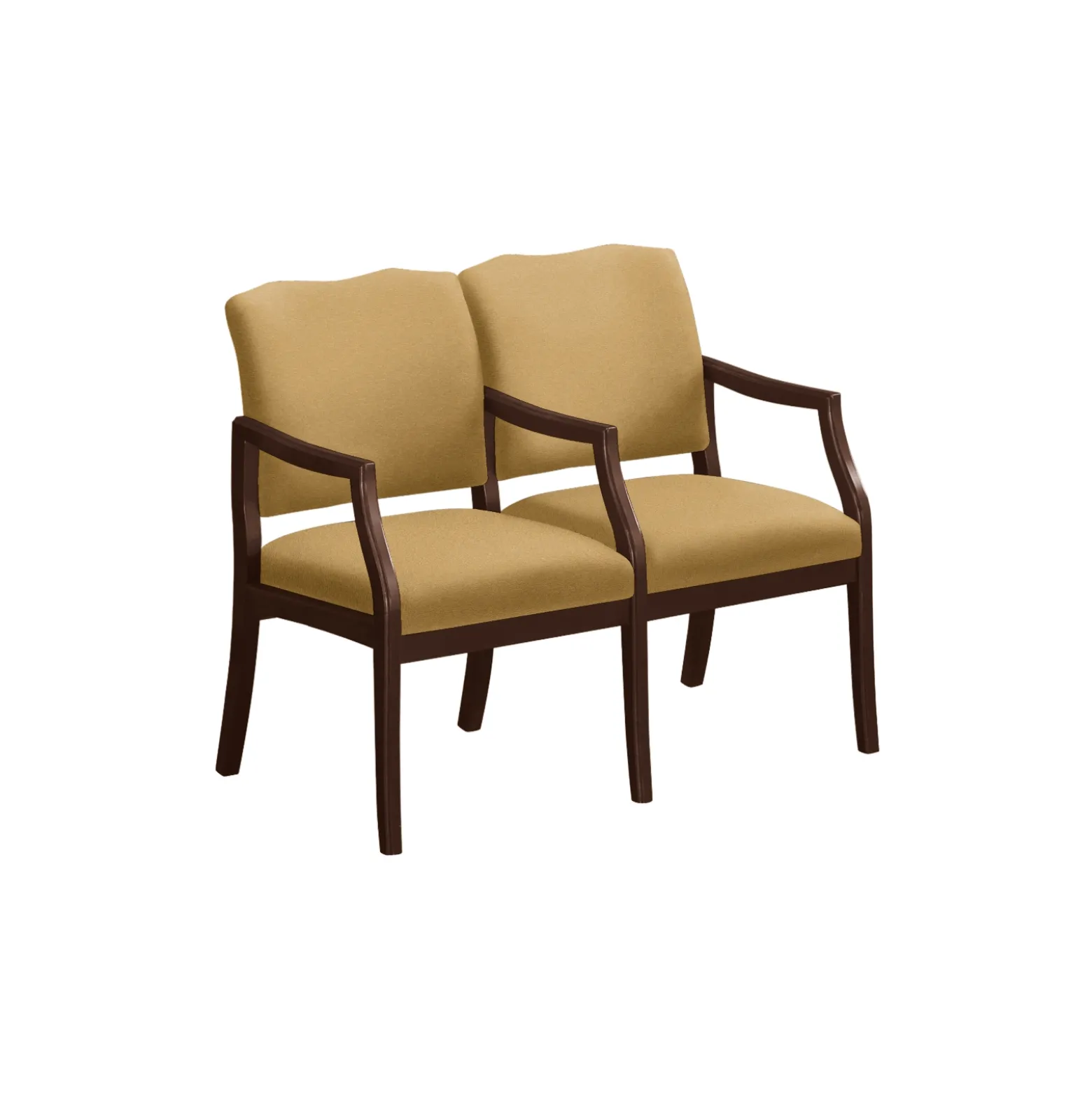 Spencer Two Seater with Center Arm in Print Fabric or Vinyl