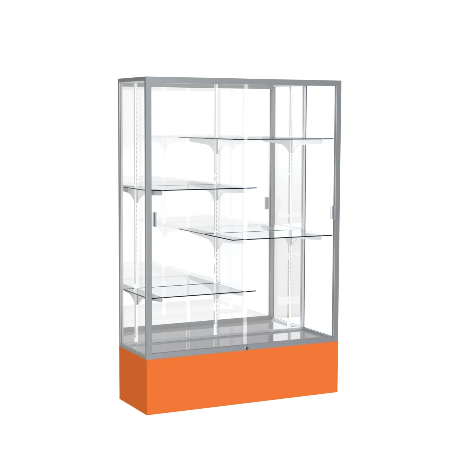 Spirit Trophy Display Case with Mirror Back - 48"W x 72"H