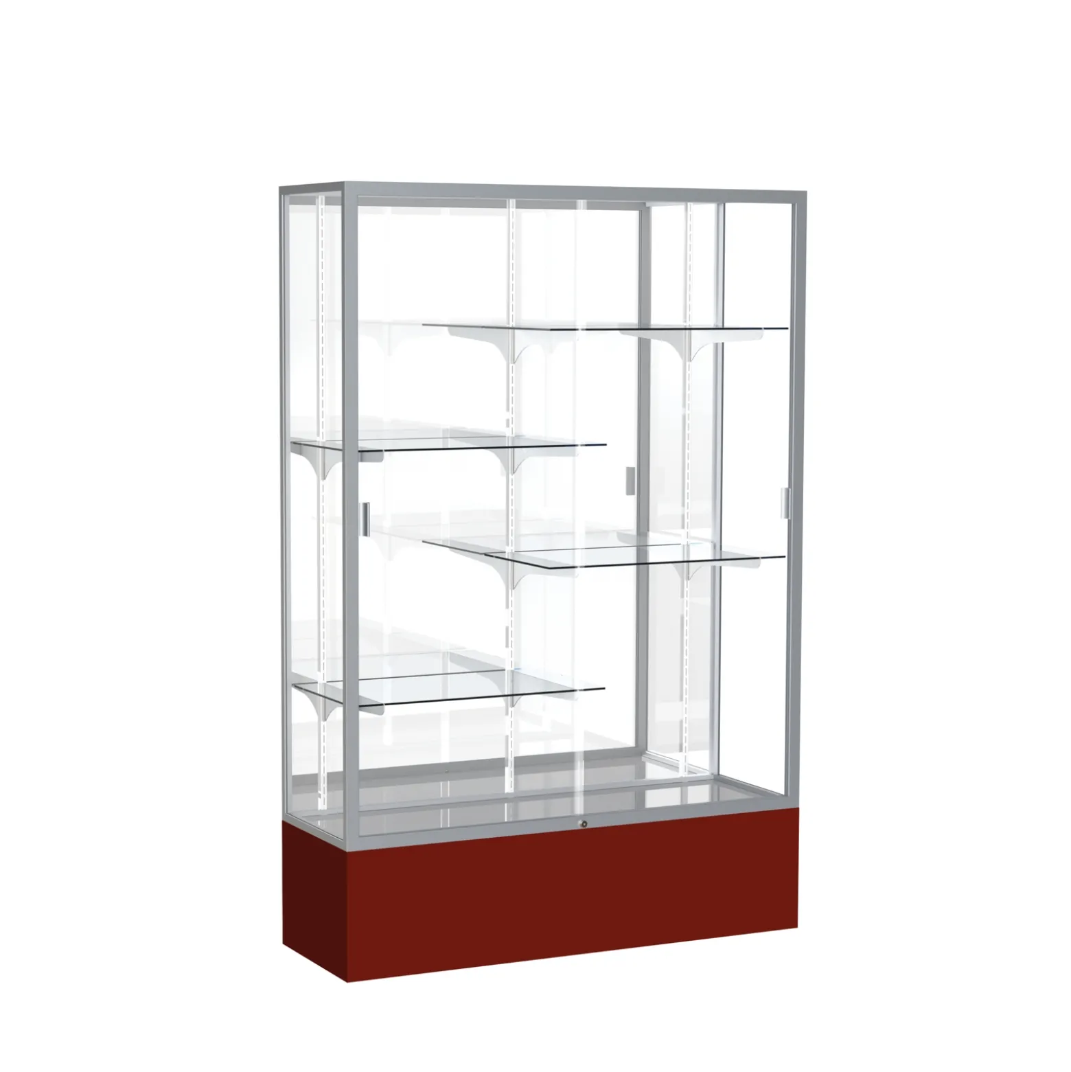 Spirit Trophy Display Case with Mirror Back - 48"W x 72"H
