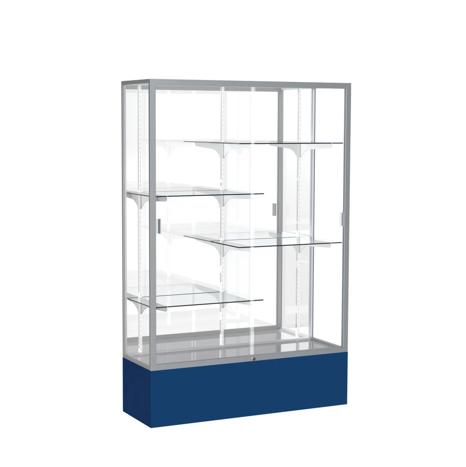 Spirit Trophy Display Case with Mirror Back - 48"W x 72"H