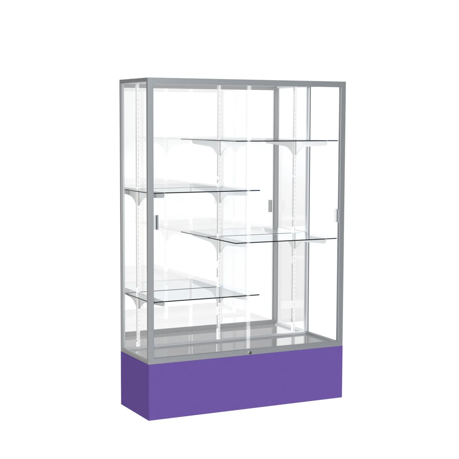 Spirit Trophy Display Case with Mirror Back - 48"W x 72"H