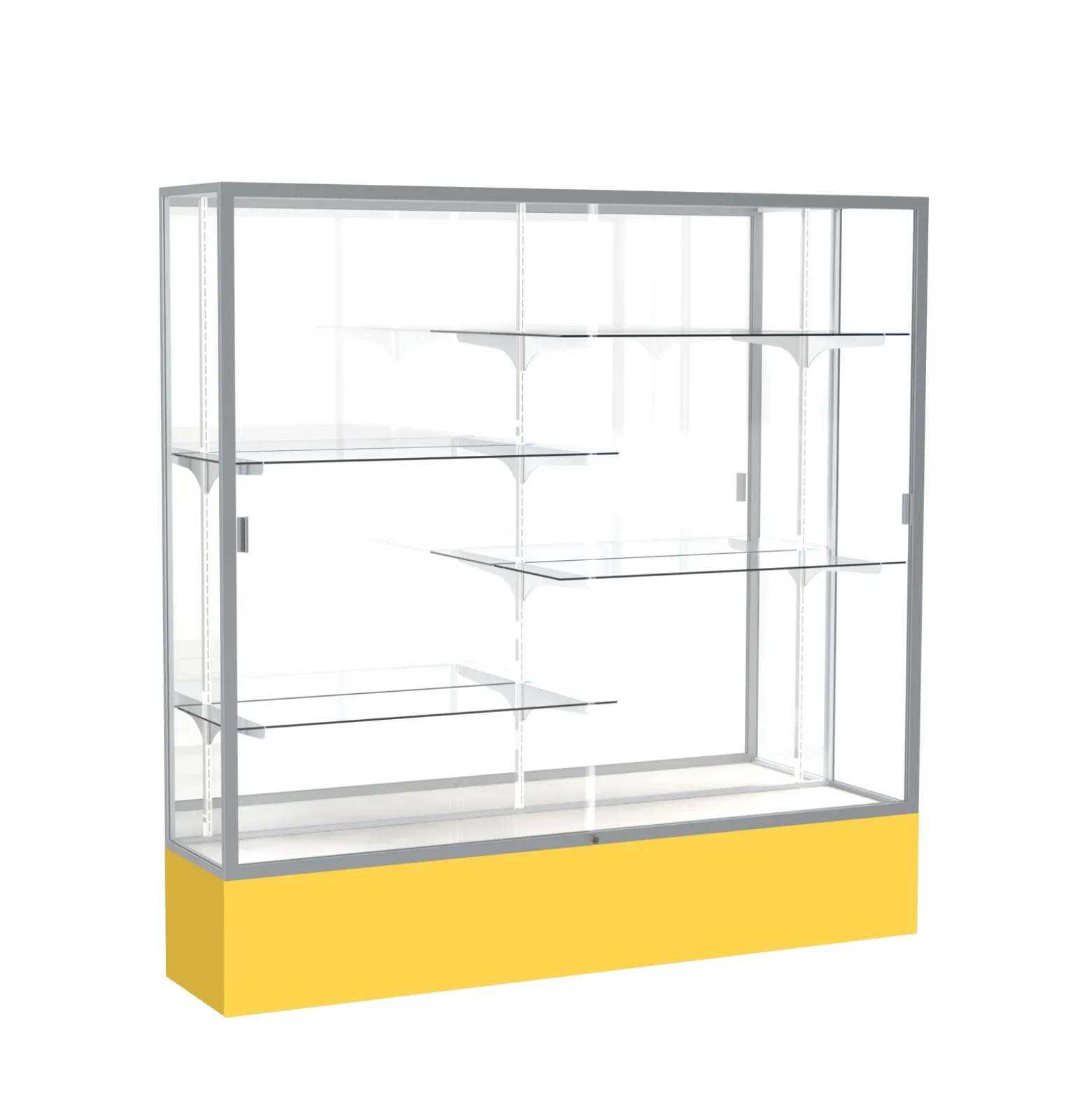 Spirit Wide Spirit Display Case with Mirror Back - 72"W x 72"H