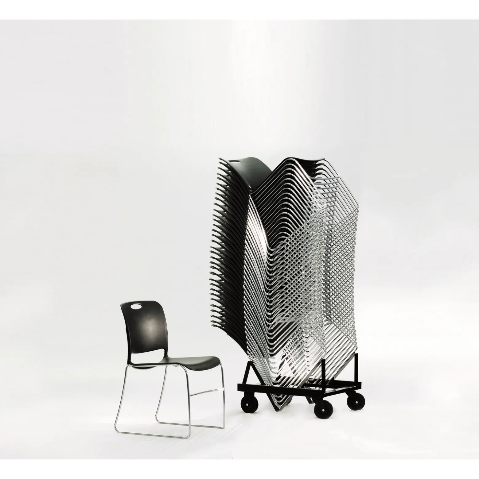 Stacking Chair Transport Dolly - holds 38 chairs