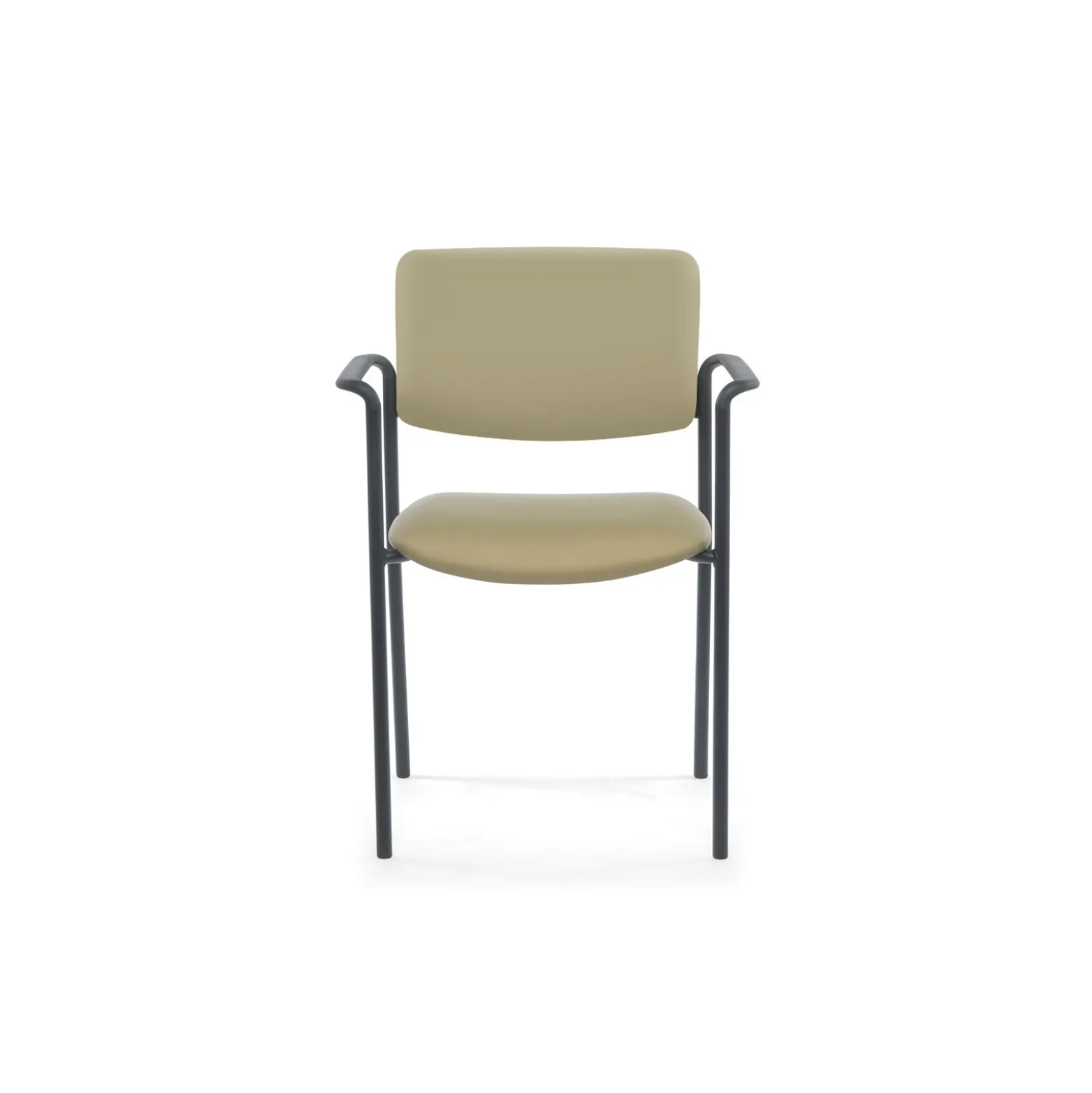 Stacking Vinyl Guest Chair with Arms