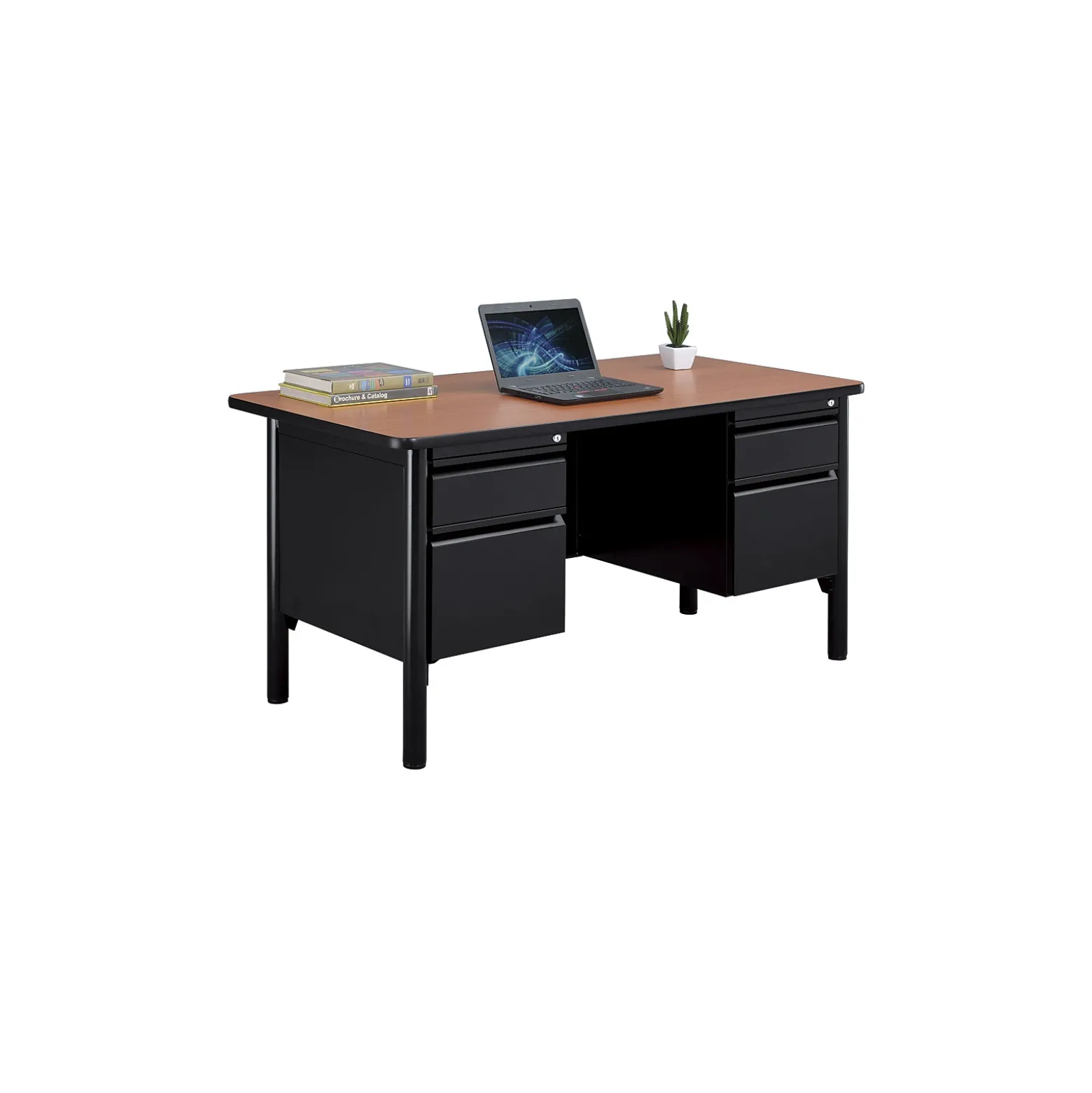Stahl Double Pedestal Desk- 60"W x 30"D