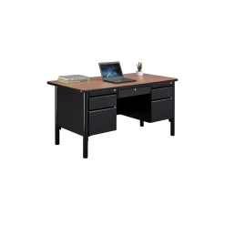 Stahl Double Pedestal Desk- 60"W x 30"D