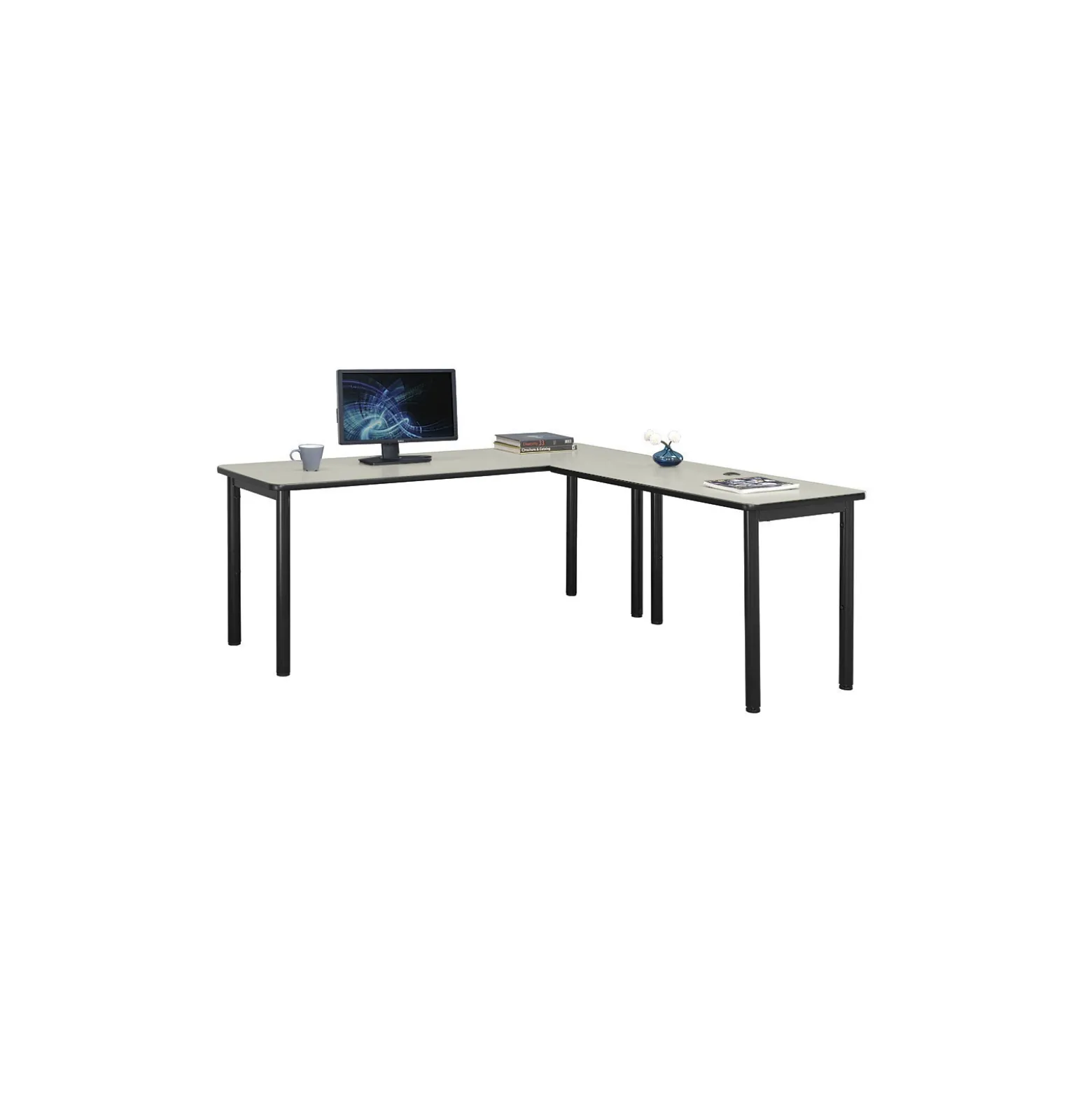 Stahl L-Shaped Desk- 72"W x 72"D