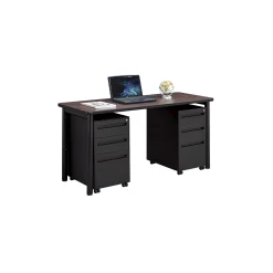 Stahl Table Desk with Mobile Pedestals