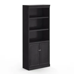 Statesman 5 Shelf Bookcase with Doors - 30"W x 12"D x 72"H