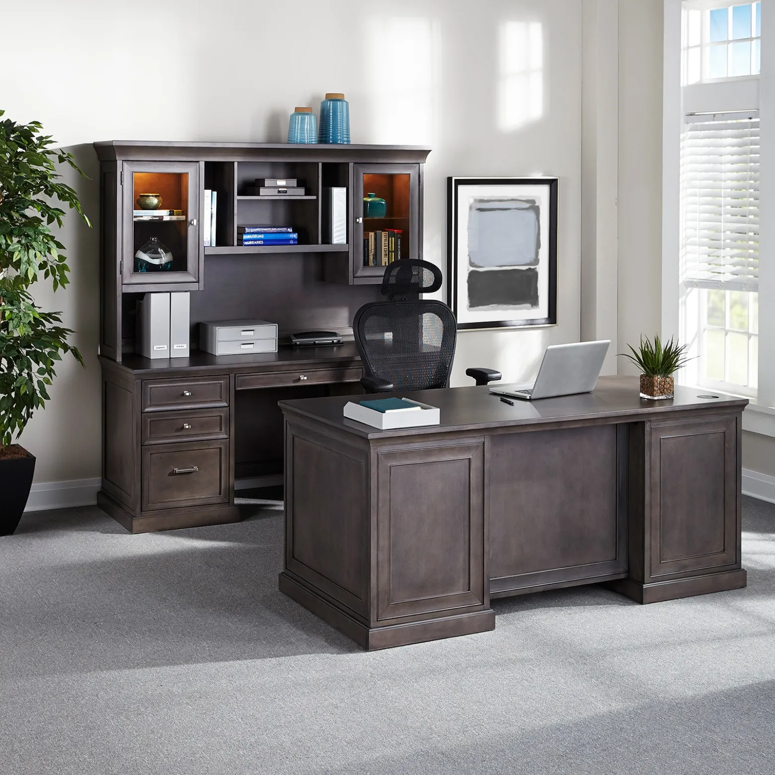 Statesman Credenza Desk - 68"W x 24"D