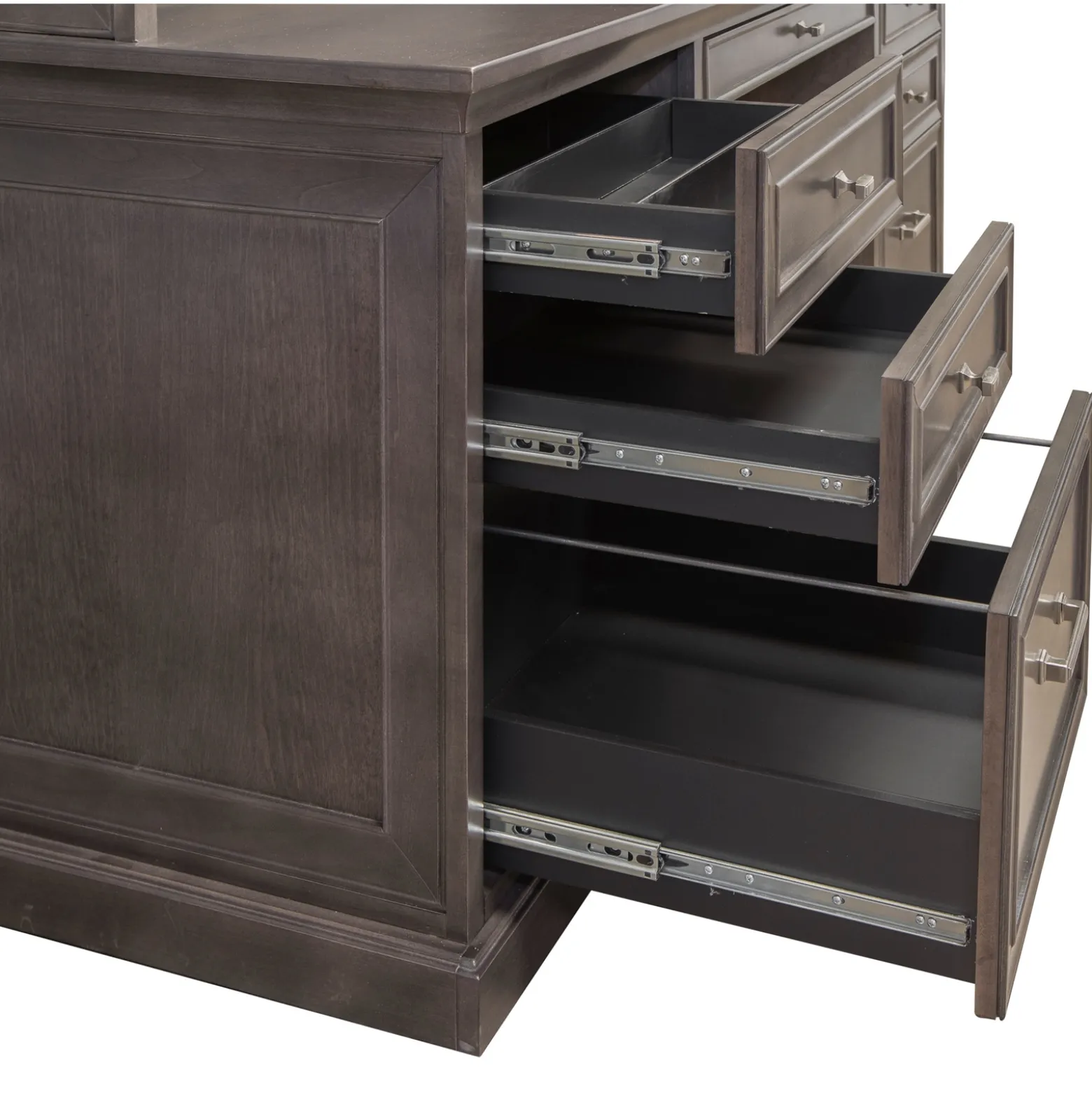 Statesman Credenza Desk with Keyboard Tray 68"W x 24"D