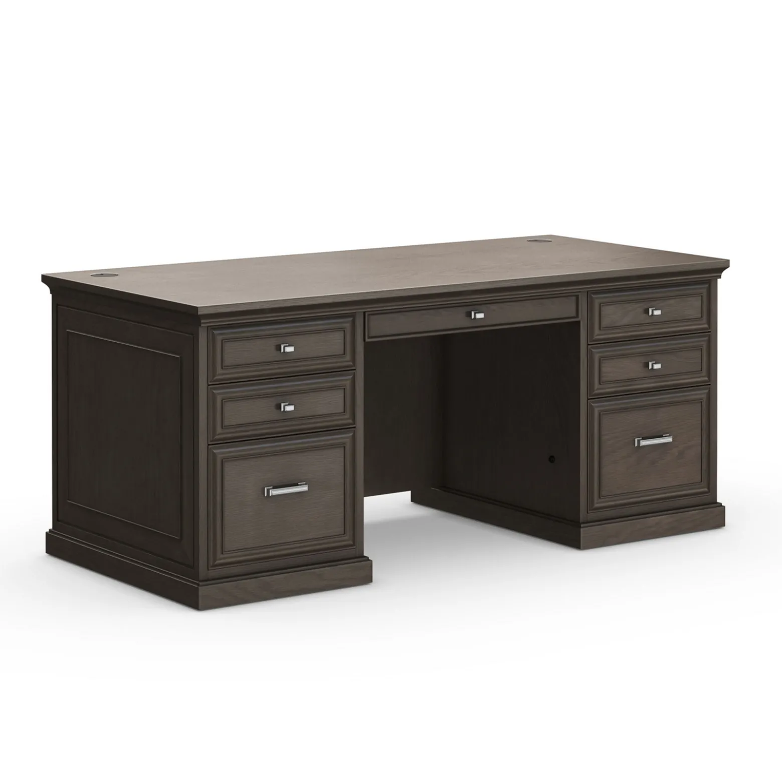 Statesman Double Pedestal Executive Desk - 68"W x 32"D