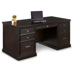 Statesman Double Pedestal Executive Desk - 68"W