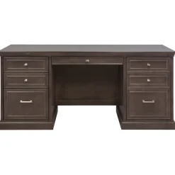 Statesman Executive Desk and Credenza Set