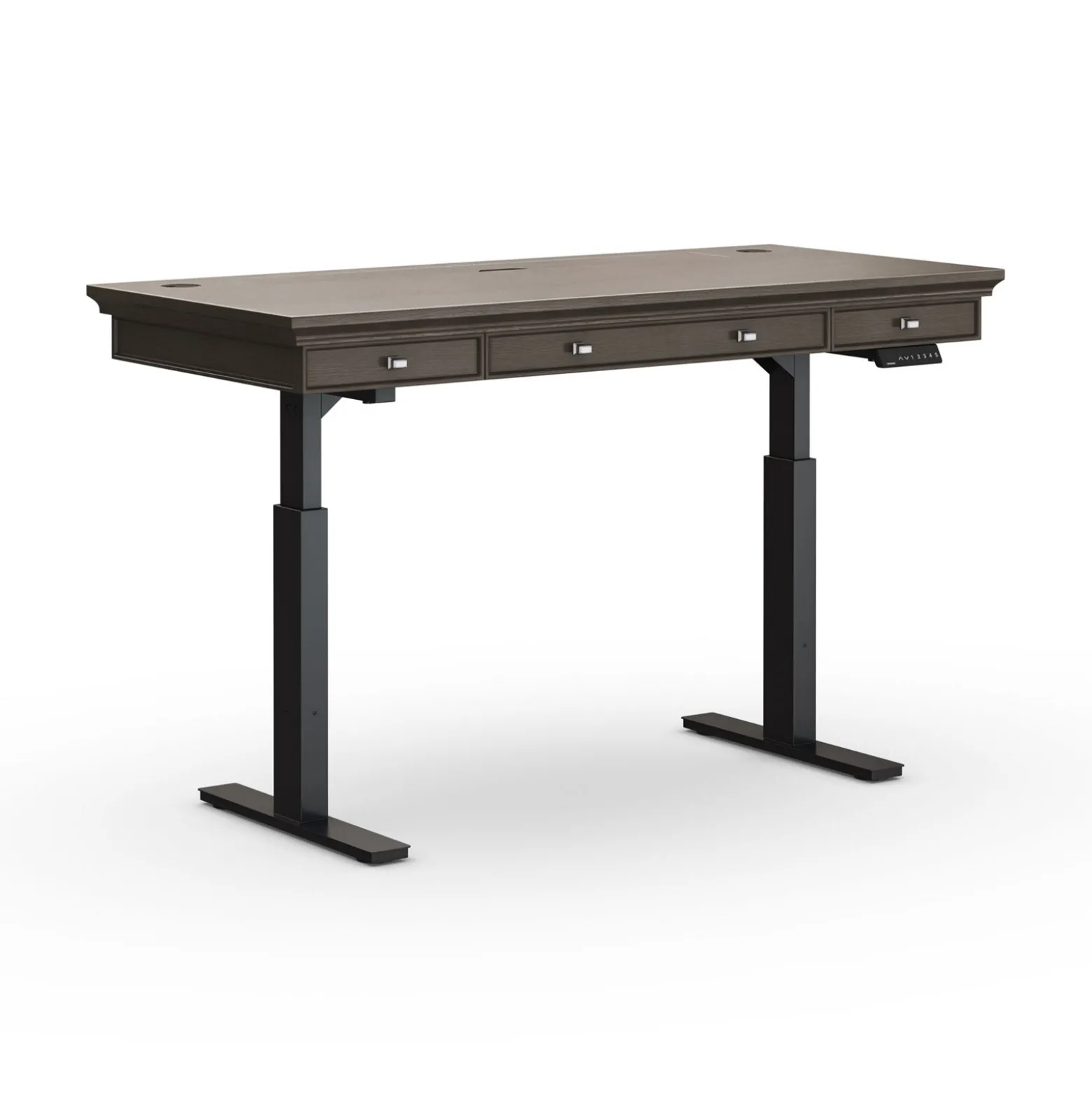 Statesman Height Adjustable Desk - 60"W x 28"D