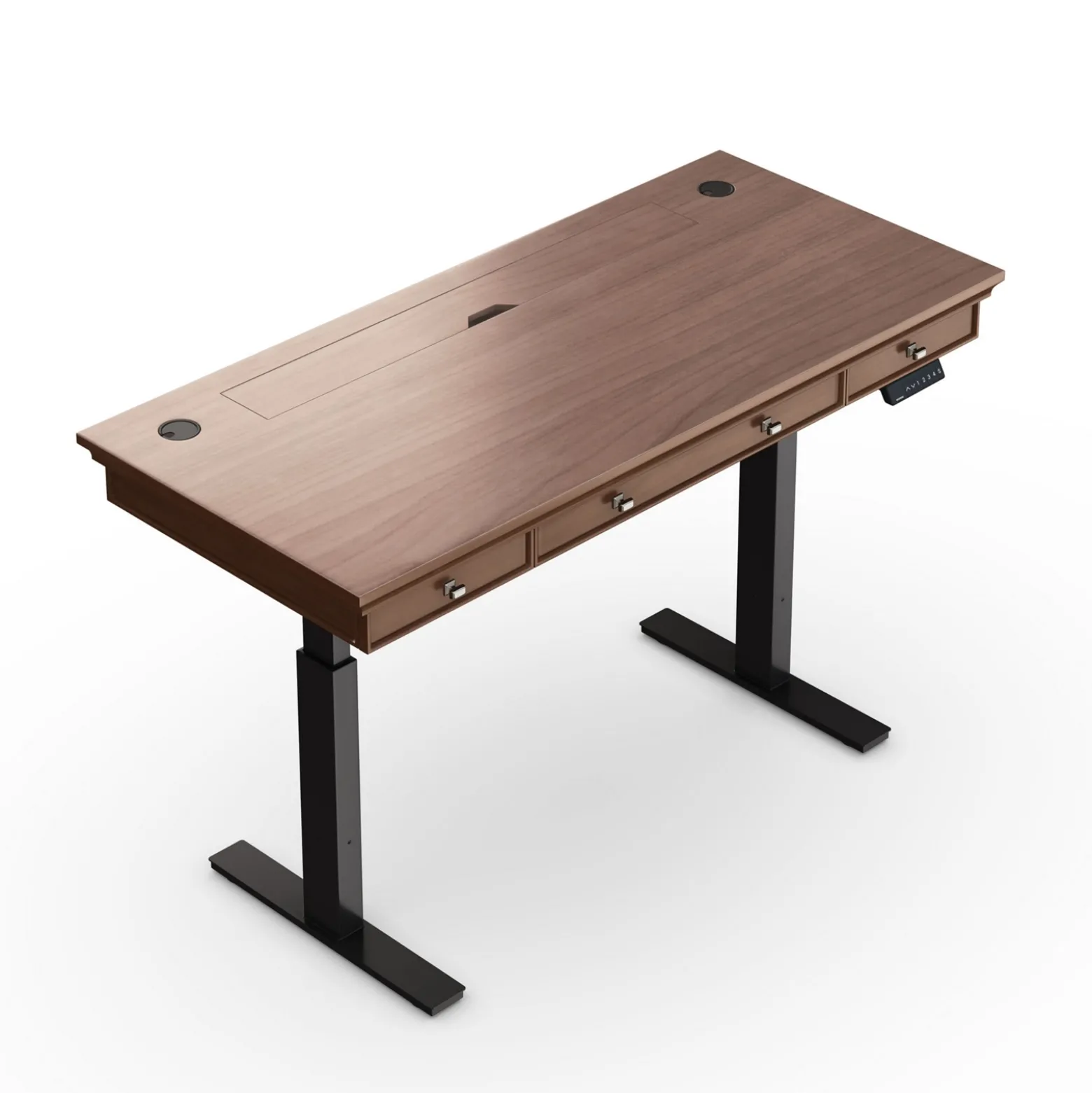Statesman Height Adjustable Desk - 60"W x 28"D