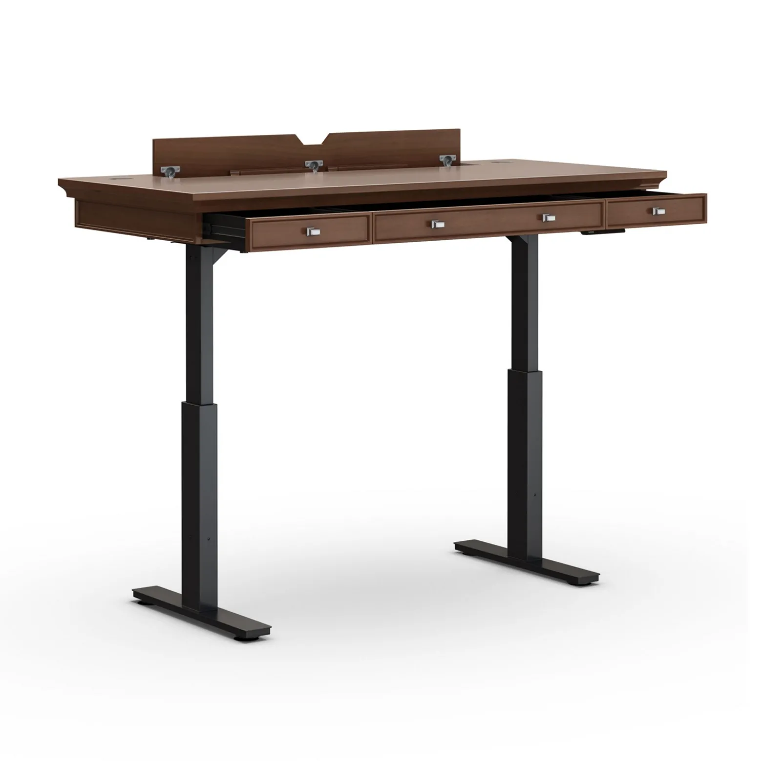 Statesman Height Adjustable Desk - 60"W x 28"D