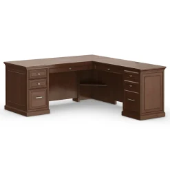 Statesman L-Shaped Executive Desk with Right Return - 69"W x 76"D