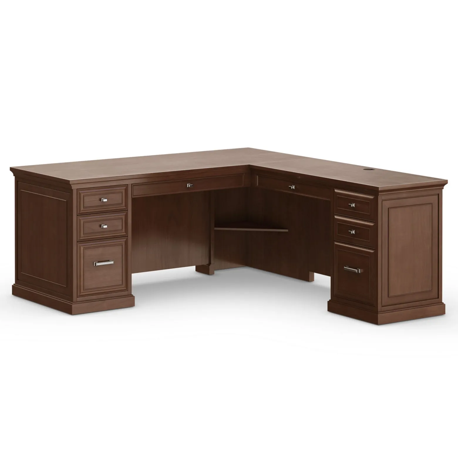 Statesman L-Shaped Executive Desk with Right Return - 69"W x 76"D