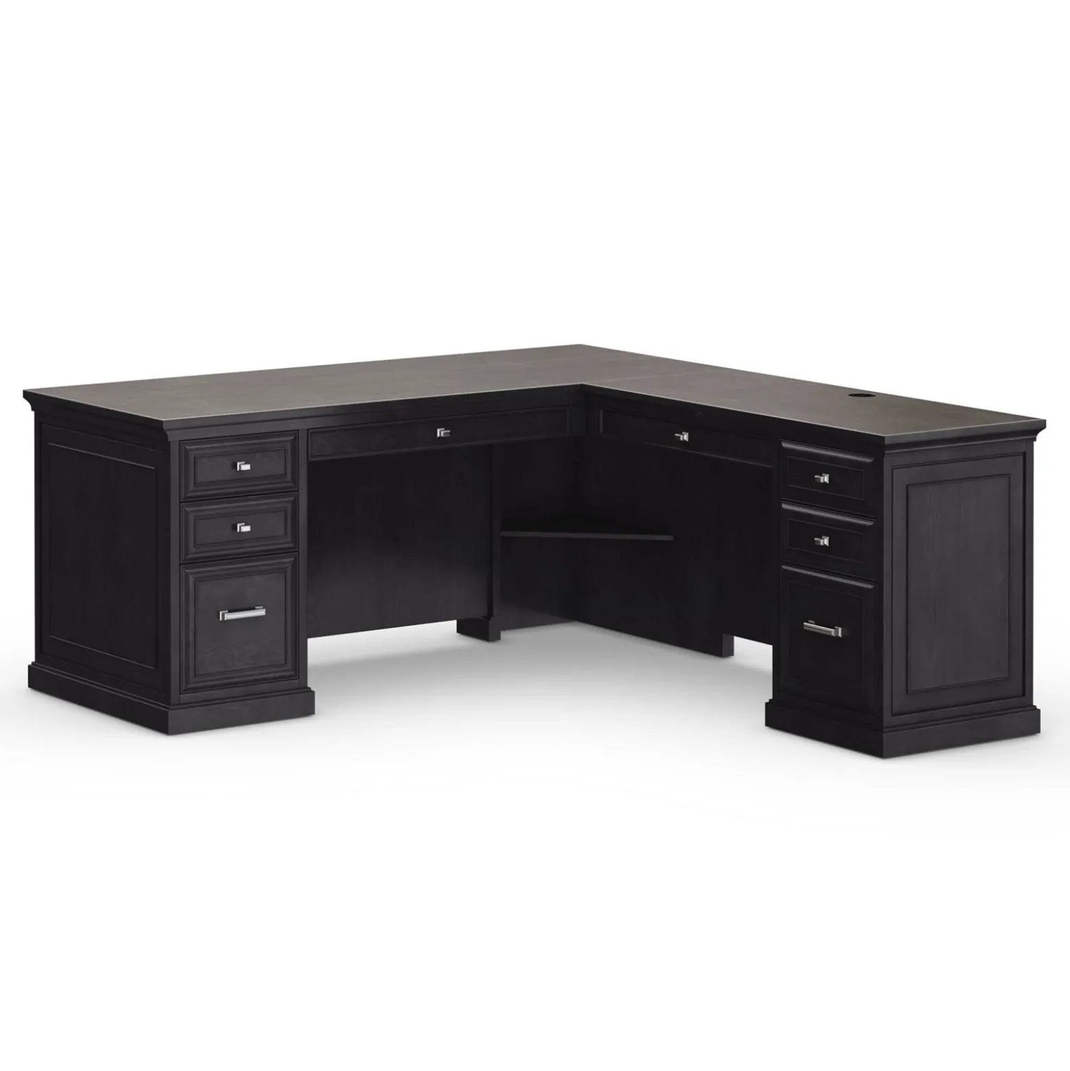 Statesman L-Shaped Executive Desk with Right Return - 69"W x 76"D