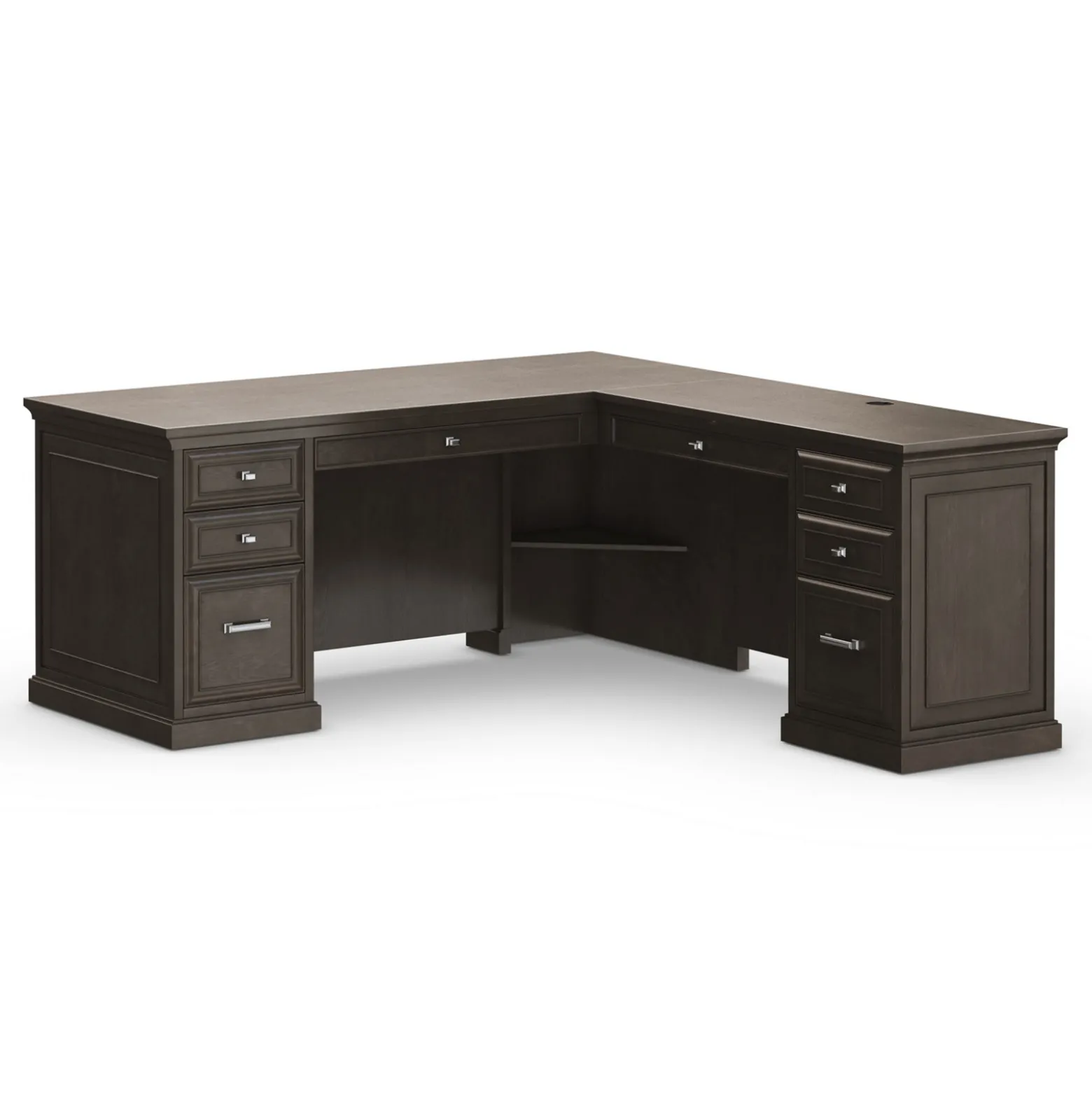 Statesman L-Shaped Executive Desk with Right Return - 69"W x 76"D