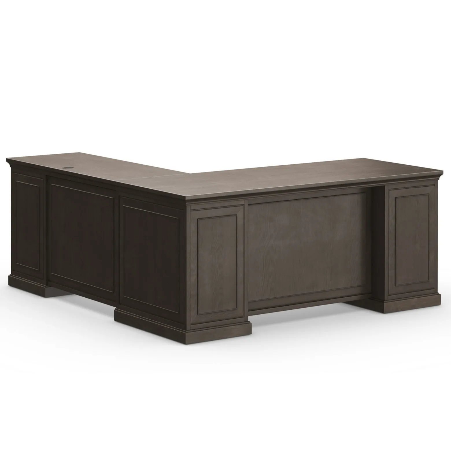 Statesman L-Shaped Executive Desk with Right Return - 69"W x 76"D