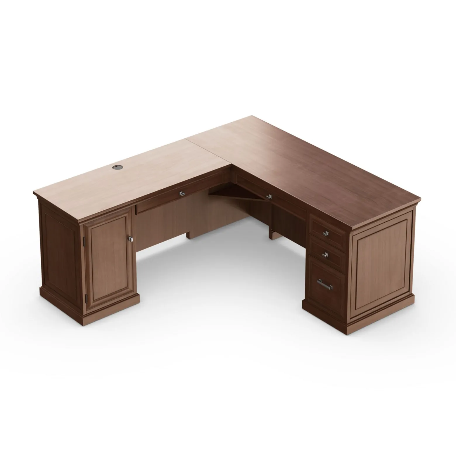 Statesman L-Shaped Executive Desk with Left Return - 65"W x 72"D