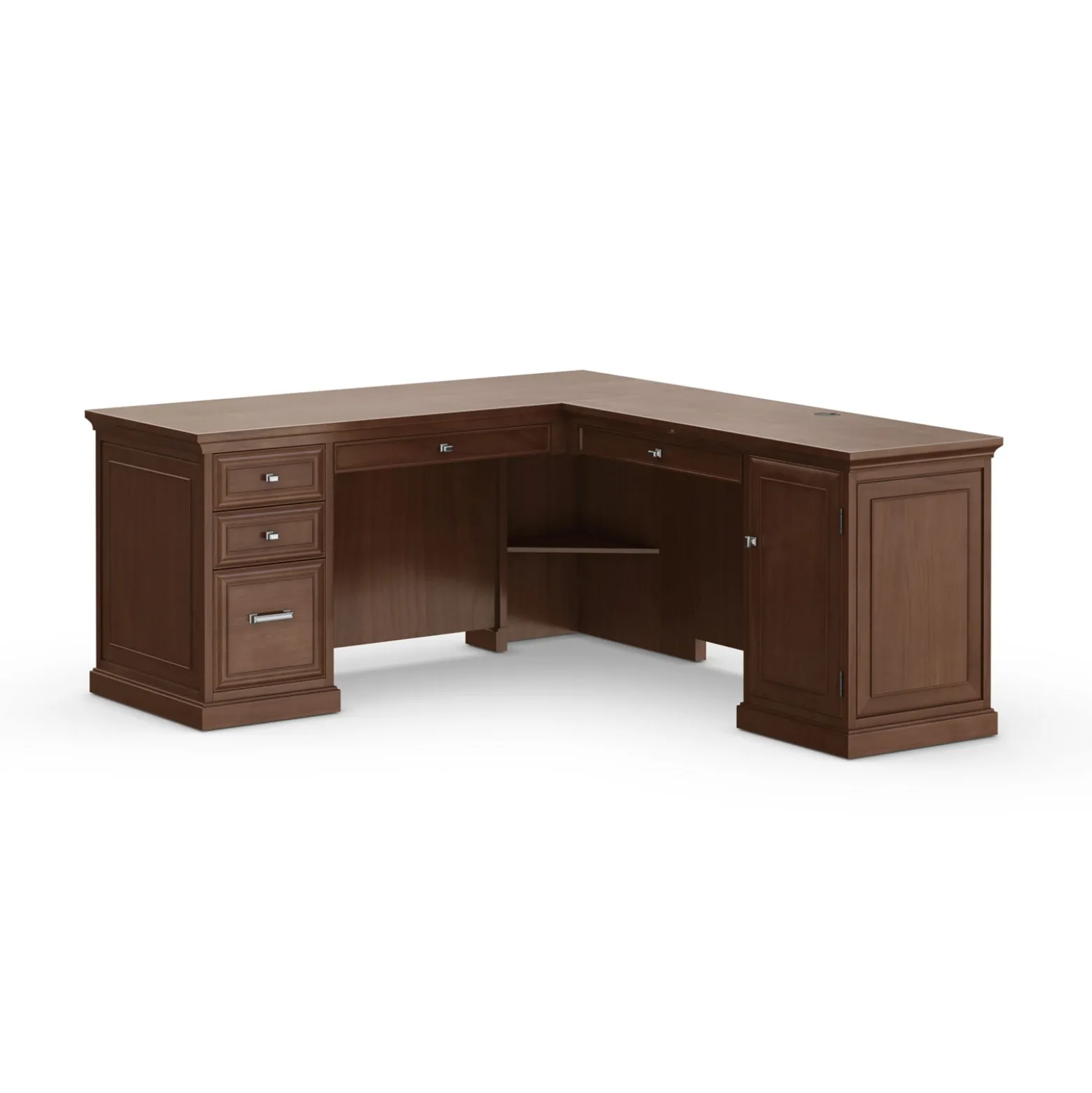 Statesman L-Shaped Executive Desk with Right Return - 65"W x 72"D