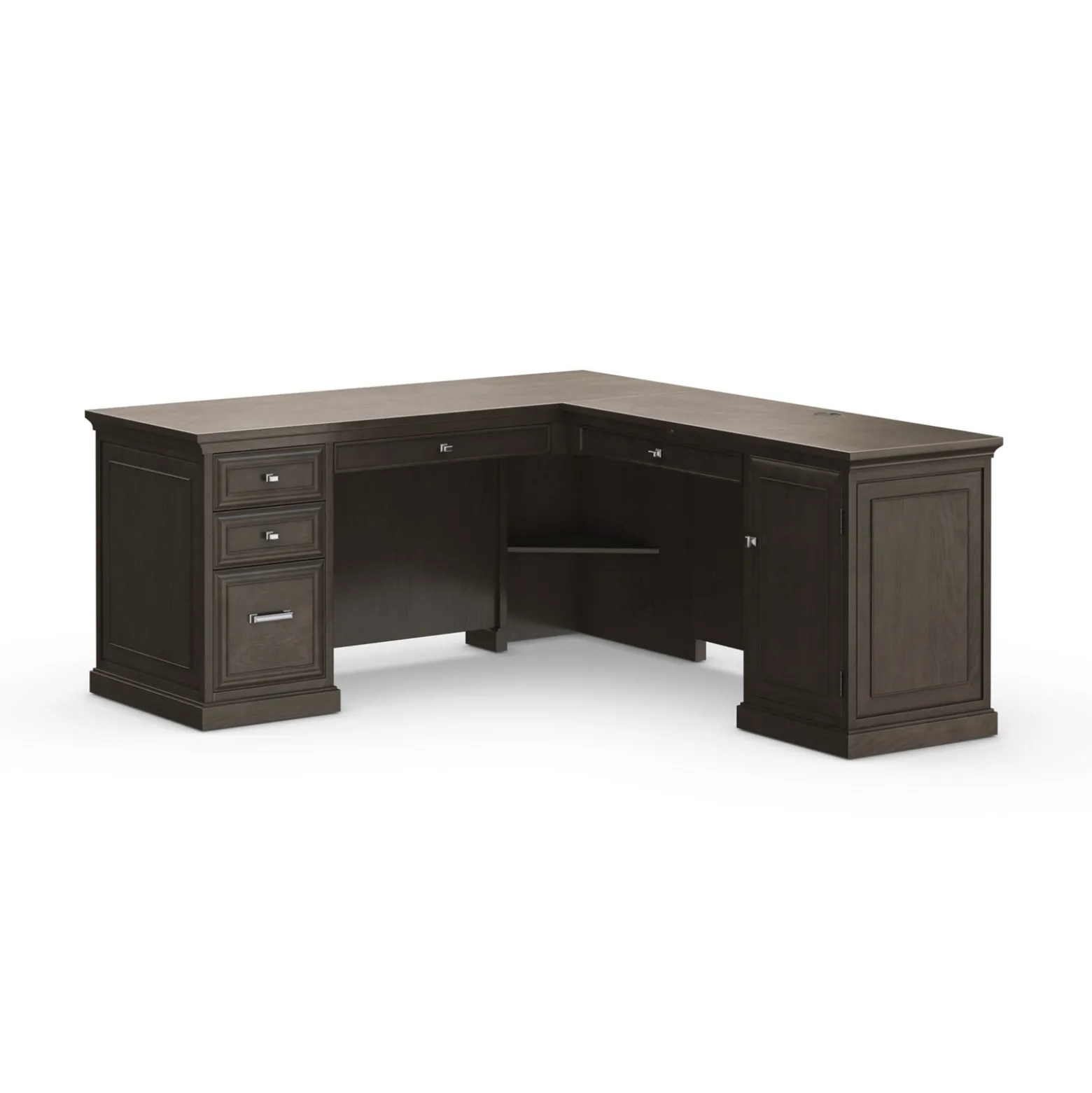 Statesman L-Shaped Executive Desk with Right Return - 65"W x 72"D