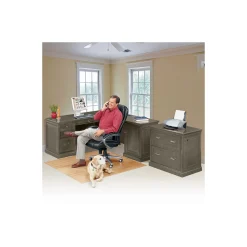 Statesman L-Shaped Executive Desk with Right Return and Lateral File Set