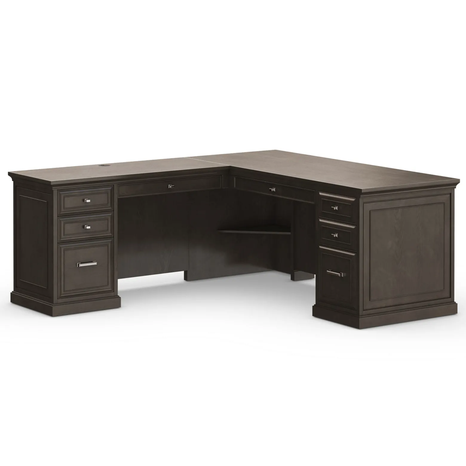 Statesman L-Shaped Executive Desk with Left Return - 69"W x 76"D