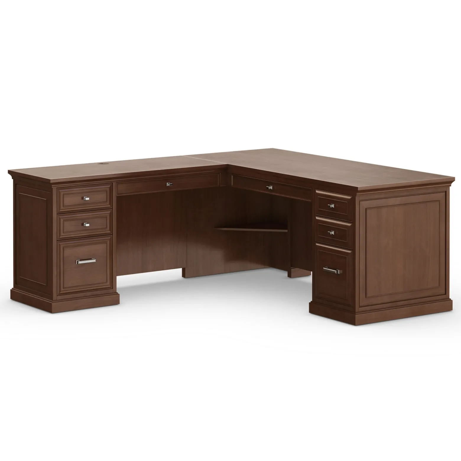 Statesman L-Shaped Executive Desk with Left Return - 69"W x 76"D