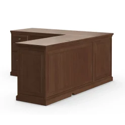 Statesman L-Shaped Standing Desk with Height Adjustable Right Return - 65