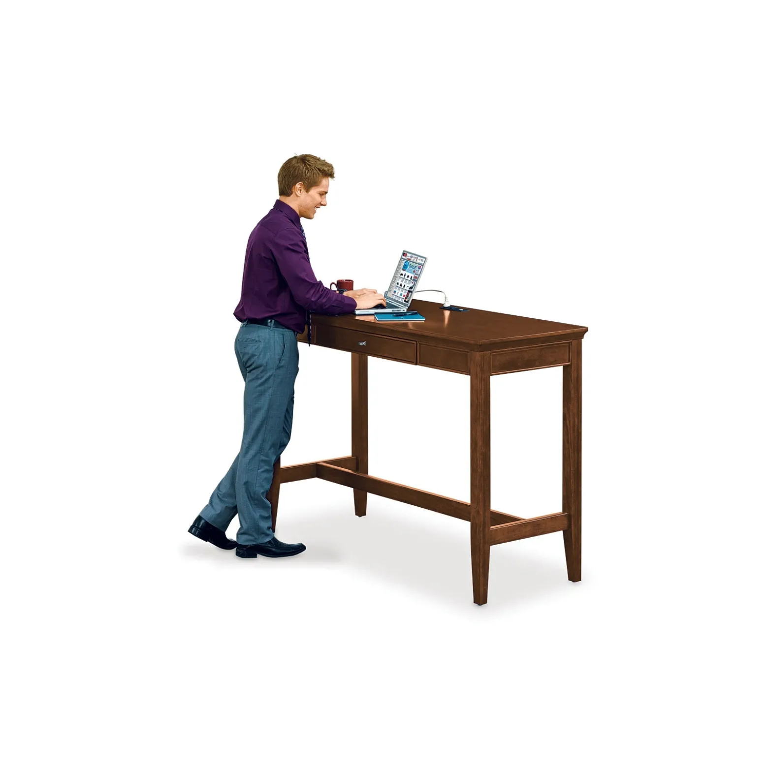 Statesman Standing-Height Desk - 60"W x 42"H