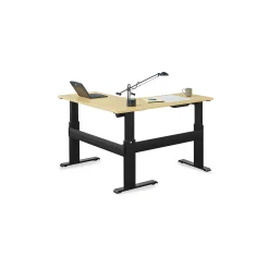 Stature Adjustable Height Corner L-Desk - 60"W x 60"D