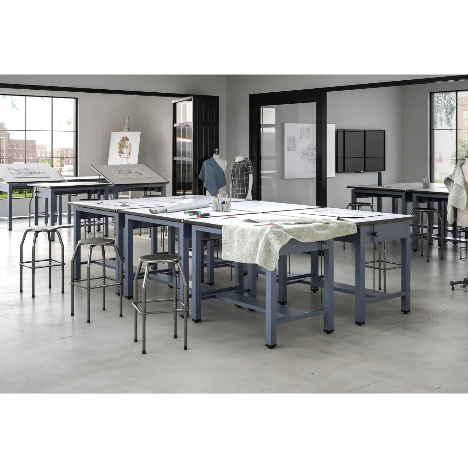 Steel Counter Stool