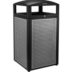 Steel Panel All Weather Trash Receptacle- 40 Gallon